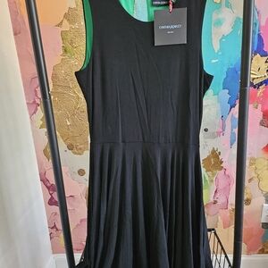 Cynthia Rowley Black Midi Dress